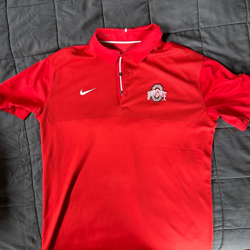 Official Ohio State team polo dri fit size large